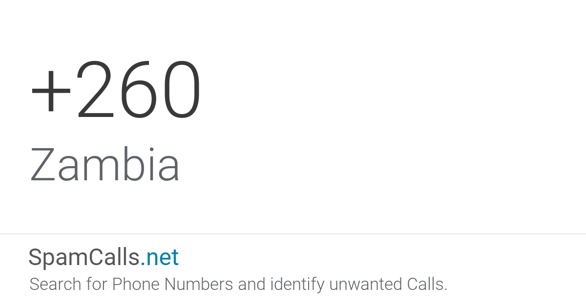 country-code-260-phone-calls-from-zambia