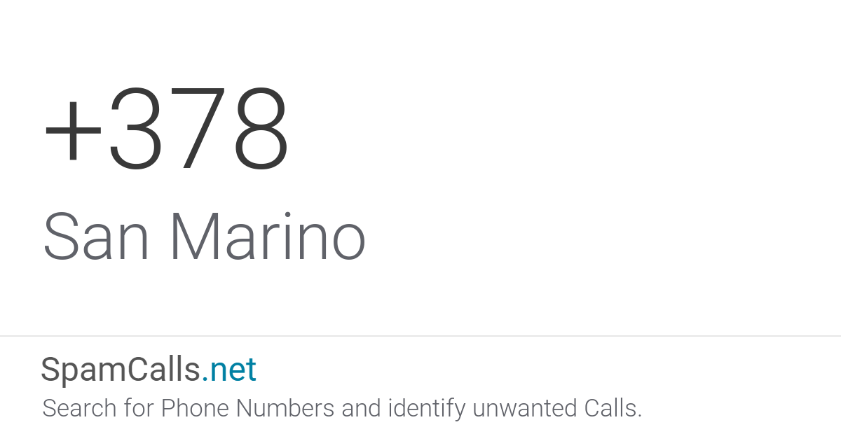 country-code-378-phone-calls-from-san-marino